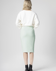 Bamboo Bonded Jersey Knee Length Pencil Skirt