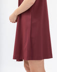 Women's Color Block Pleated Midi Dress - NOT LABELED