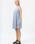 Women's Color Block Pleated Midi Dress - NOT LABELED