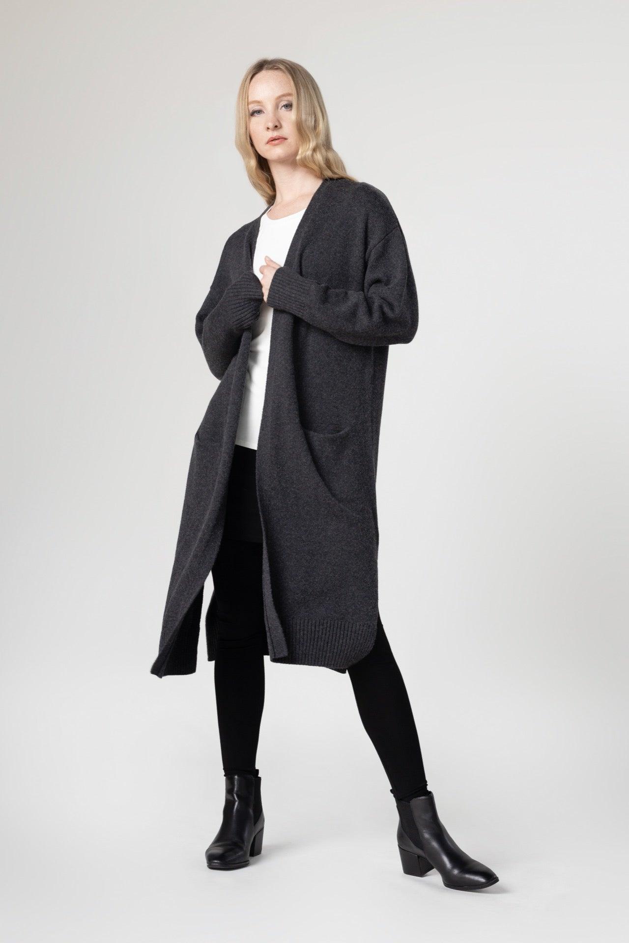 Side 2025 slit cardigan