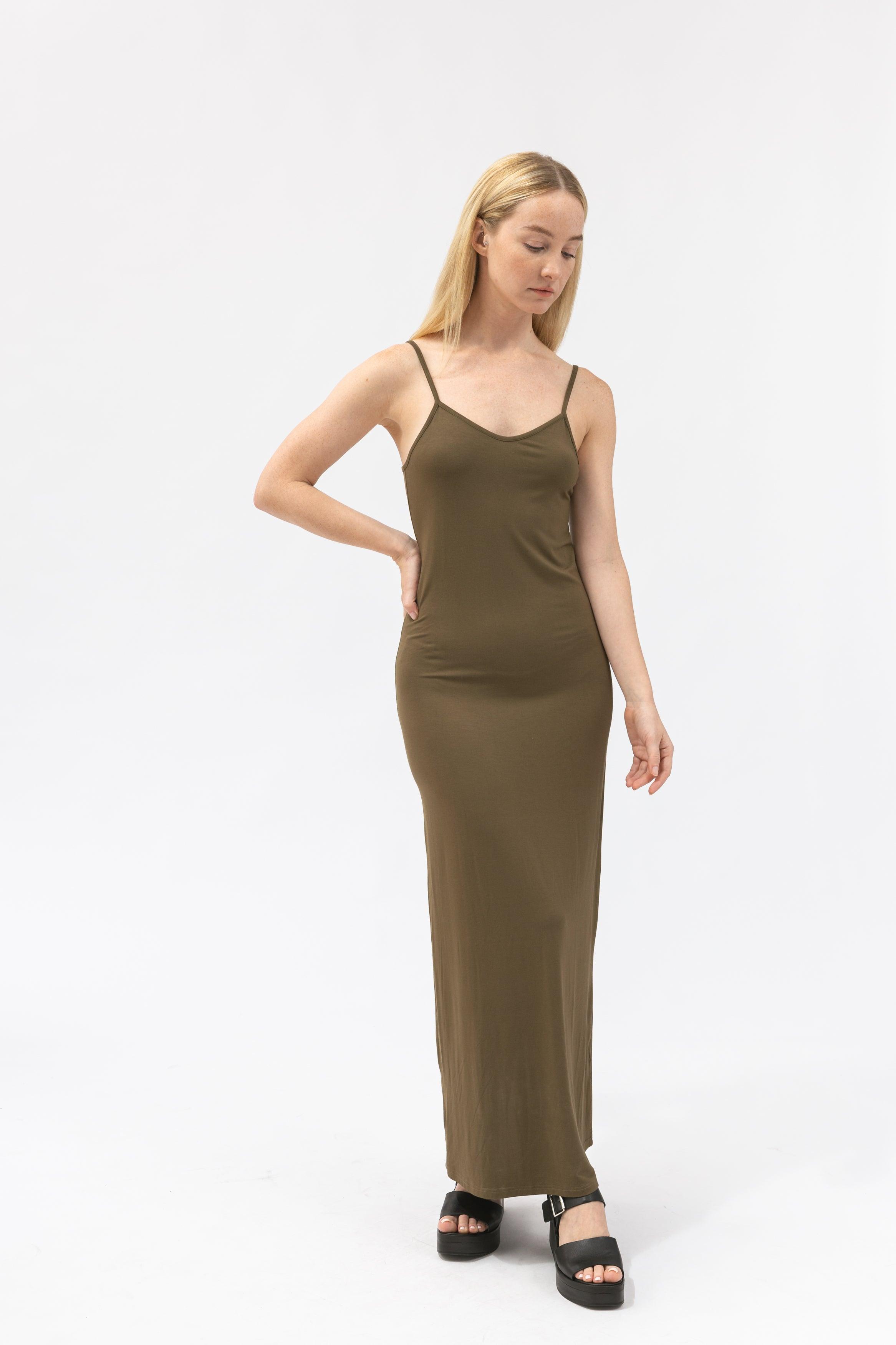 Long Fitted Cami Dress - NOT LABELED