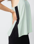 Bamboo Contrast Stripe Cross Back Cami