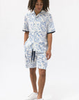 Bamboo Patterned Cargo Shorts