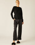 Women Waist Ribbed Sweater