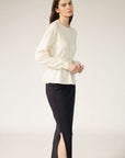 Women Waist Ribbed Sweater