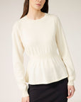 Women Waist Ribbed Sweater