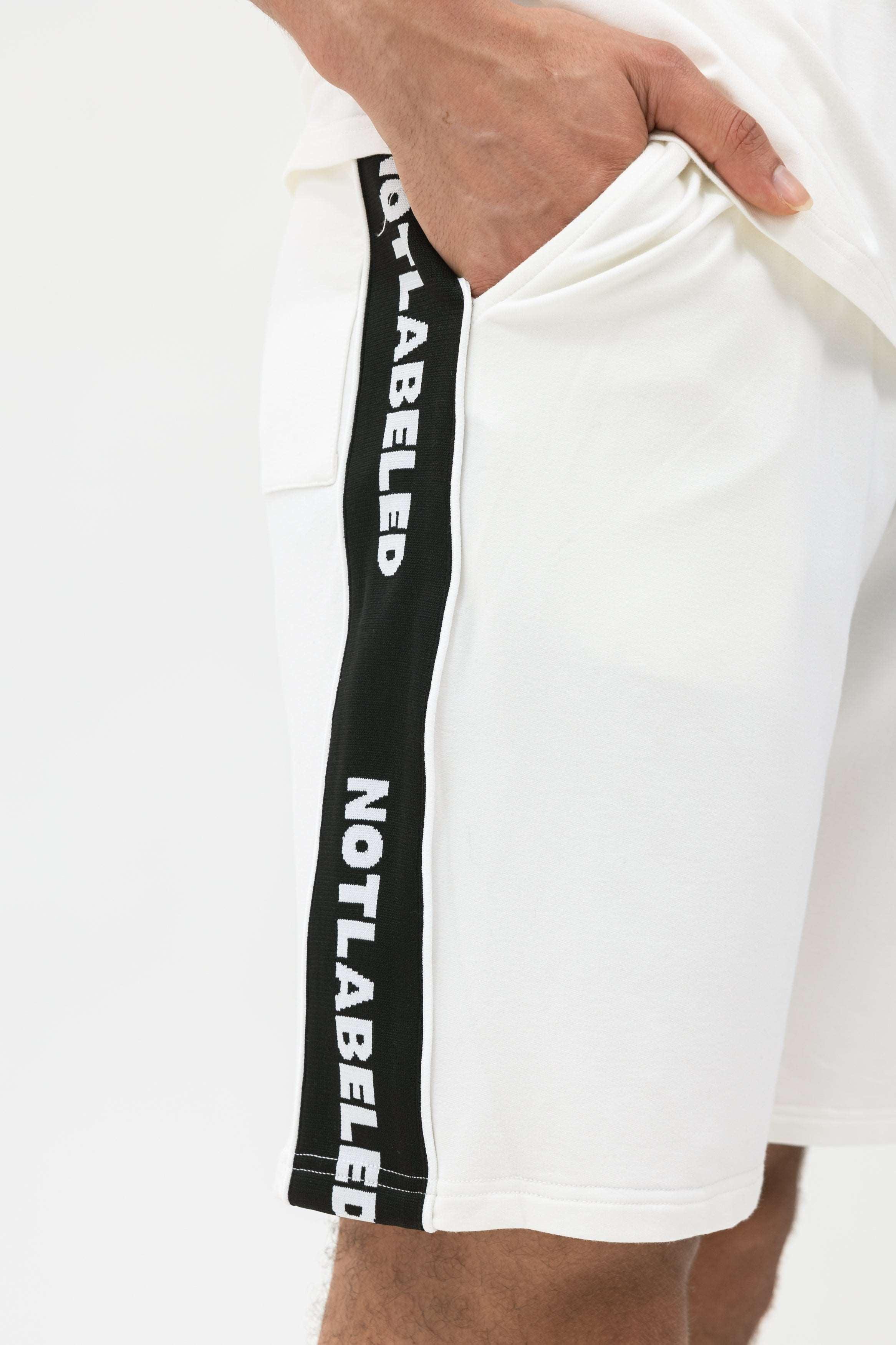 Men&#39;s Logo Tape Zip-Up Polo Shirt