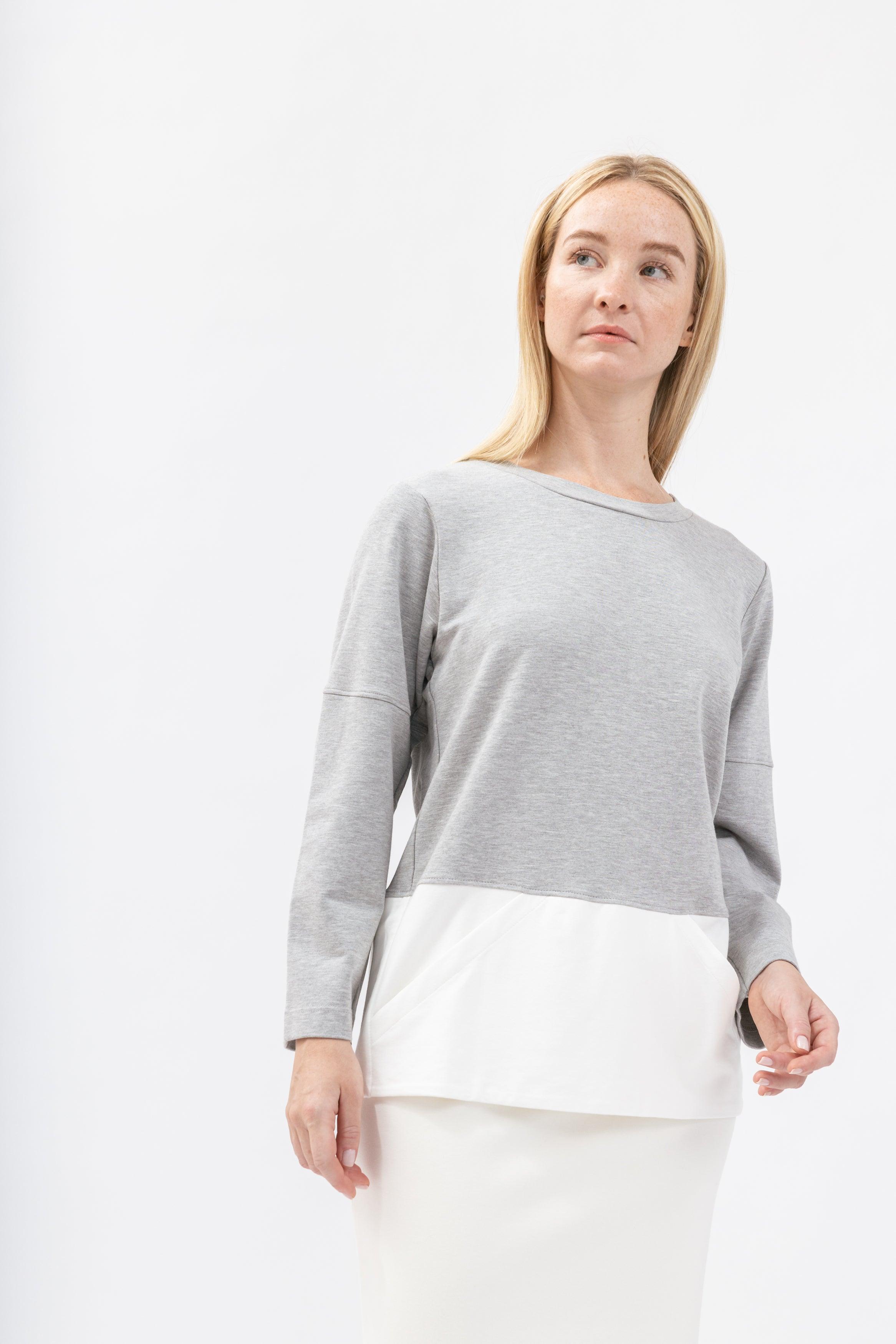 Women&#39;s Color Block Sweatshirt - NOT LABELED
