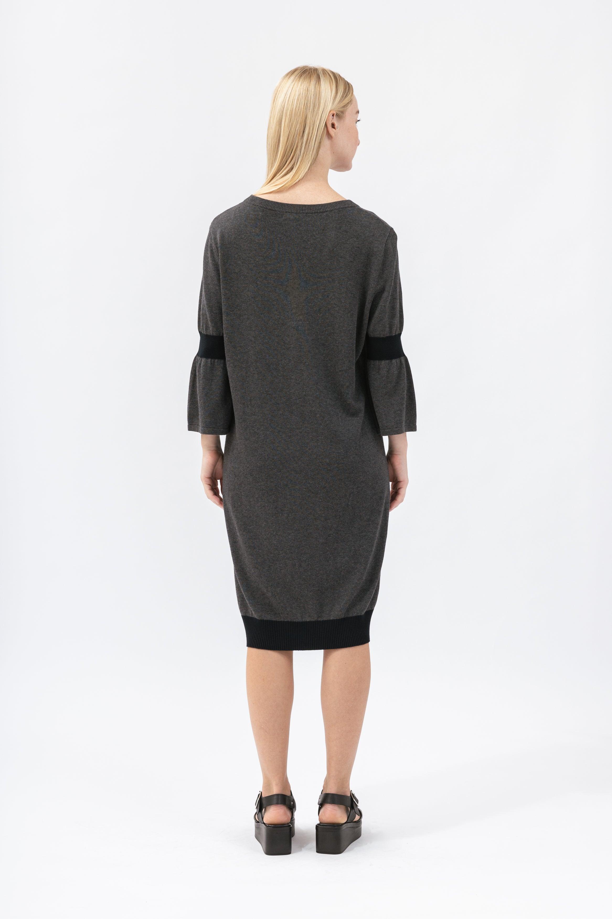 Bamboo Color Block Knitted Dress