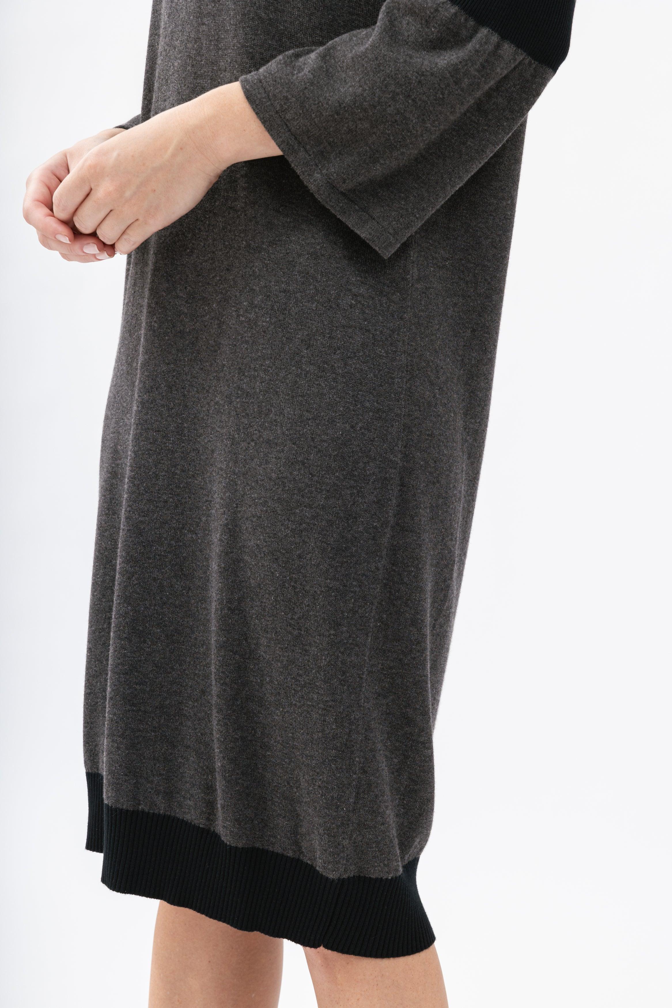 Bamboo Color Block Knitted Dress