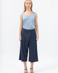 Women's Pleated Wide Cropped Pants - NOT LABELED