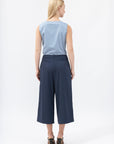 Women's Pleated Wide Cropped Pants - NOT LABELED