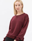 Bamboo Brushed-Back Fleece Crew Neck Sweatshirt