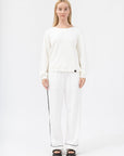 Women's Side Lined Wide Sweatpant - NOT LABELED