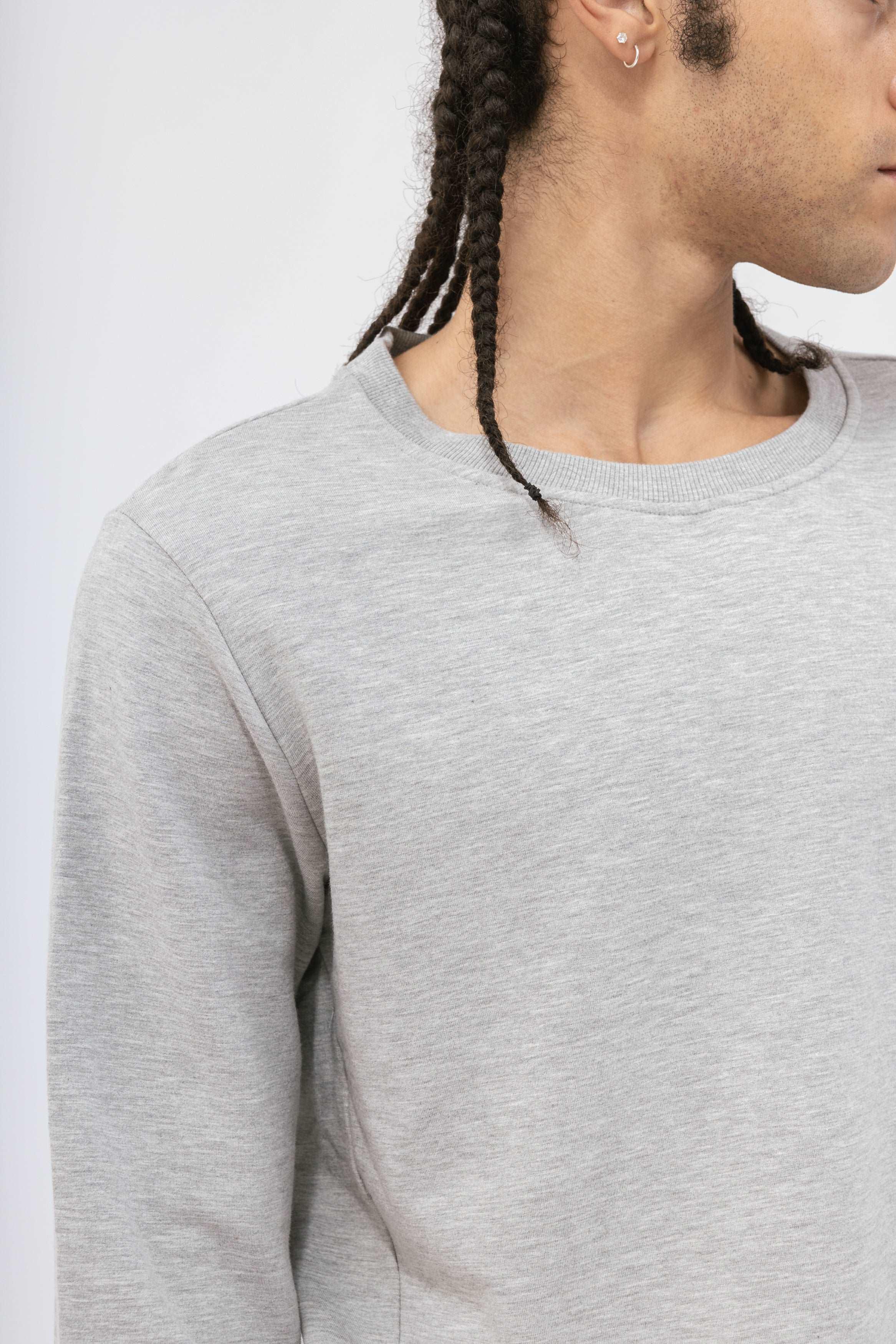 Men's Brushed-Back Fleece Crewneck Sweatshirt