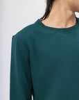 Bamboo Brushed-Back Fleece Crew Neck Sweatshirt