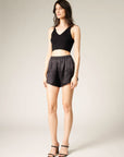 Della Silk Cashmere Cropped Tank Top