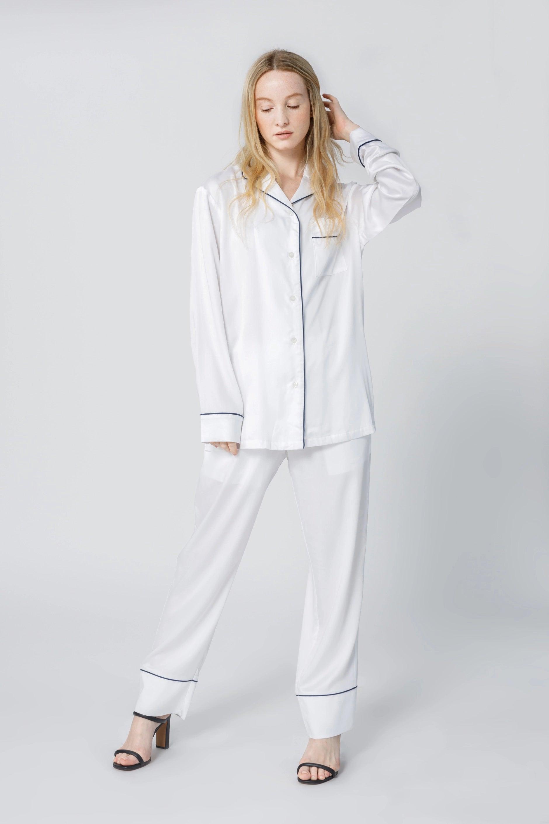 Women&#39;s Long Sleeve Pajama Shirt - NOT LABELED