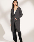 Women's Thick Side Slit Long Cardigan - NOT LABELED
