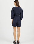 Bamboo Linen Shorts and Linen Top (Navy)