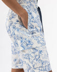 Bamboo Patterned Cargo Shorts