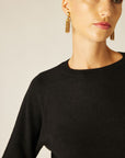 Women Waist Ribbed Sweater