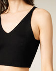 Della Silk Cashmere Cropped Tank Top