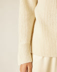 Women Sleeve Slit Sweater