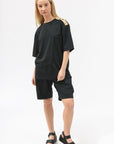 Bamboo Shoulder Trim Relaxed Fit Tee