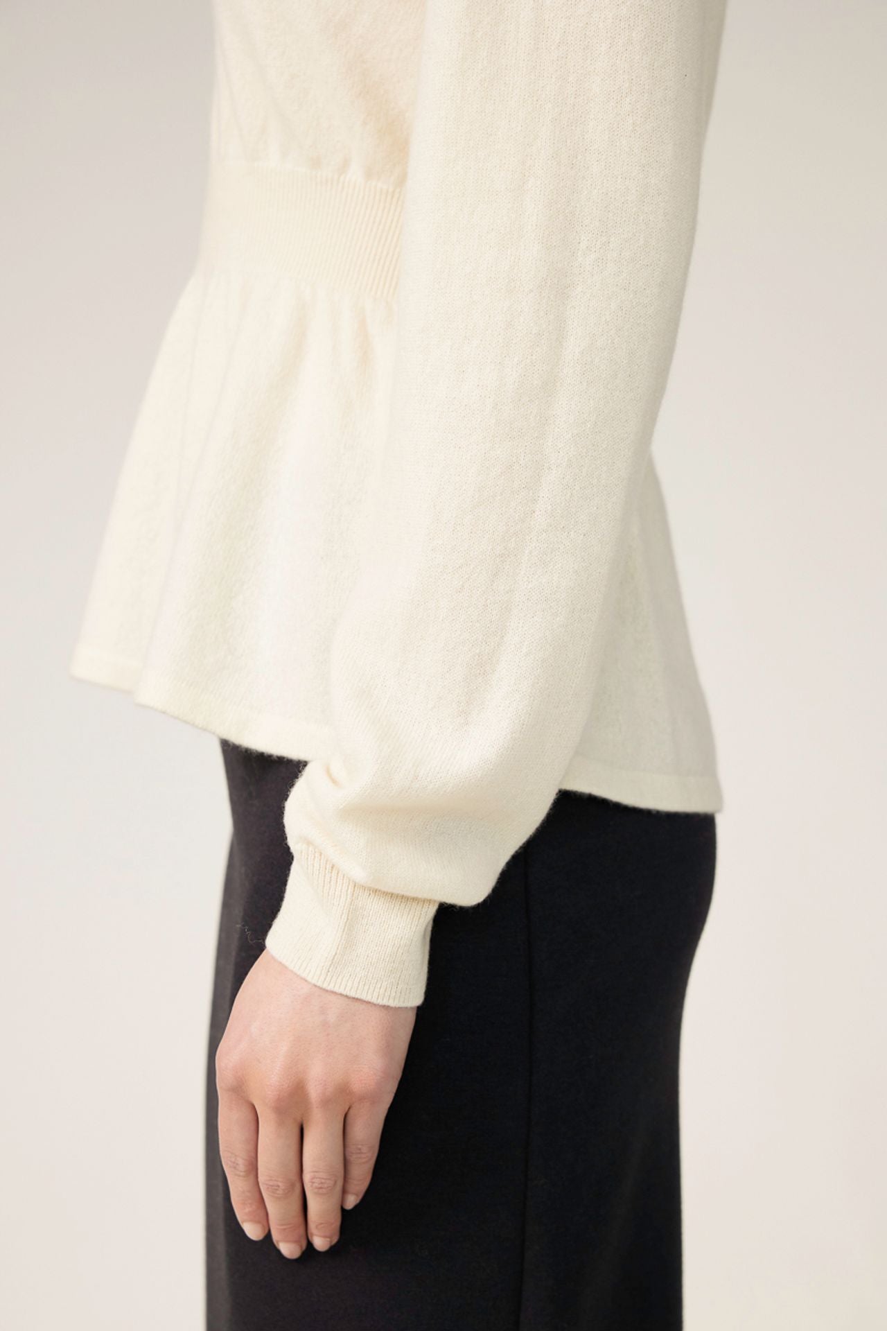 Women Waist Ribbed Sweater