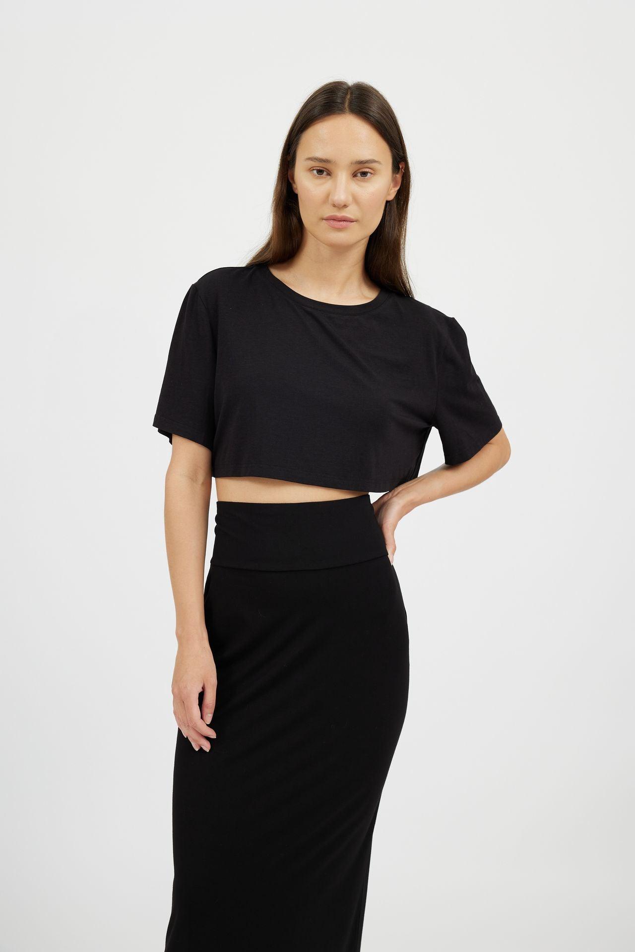 High waisted pencil skirt outlet and crop top set