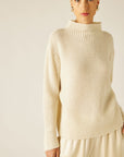 Women Sleeve Slit Sweater