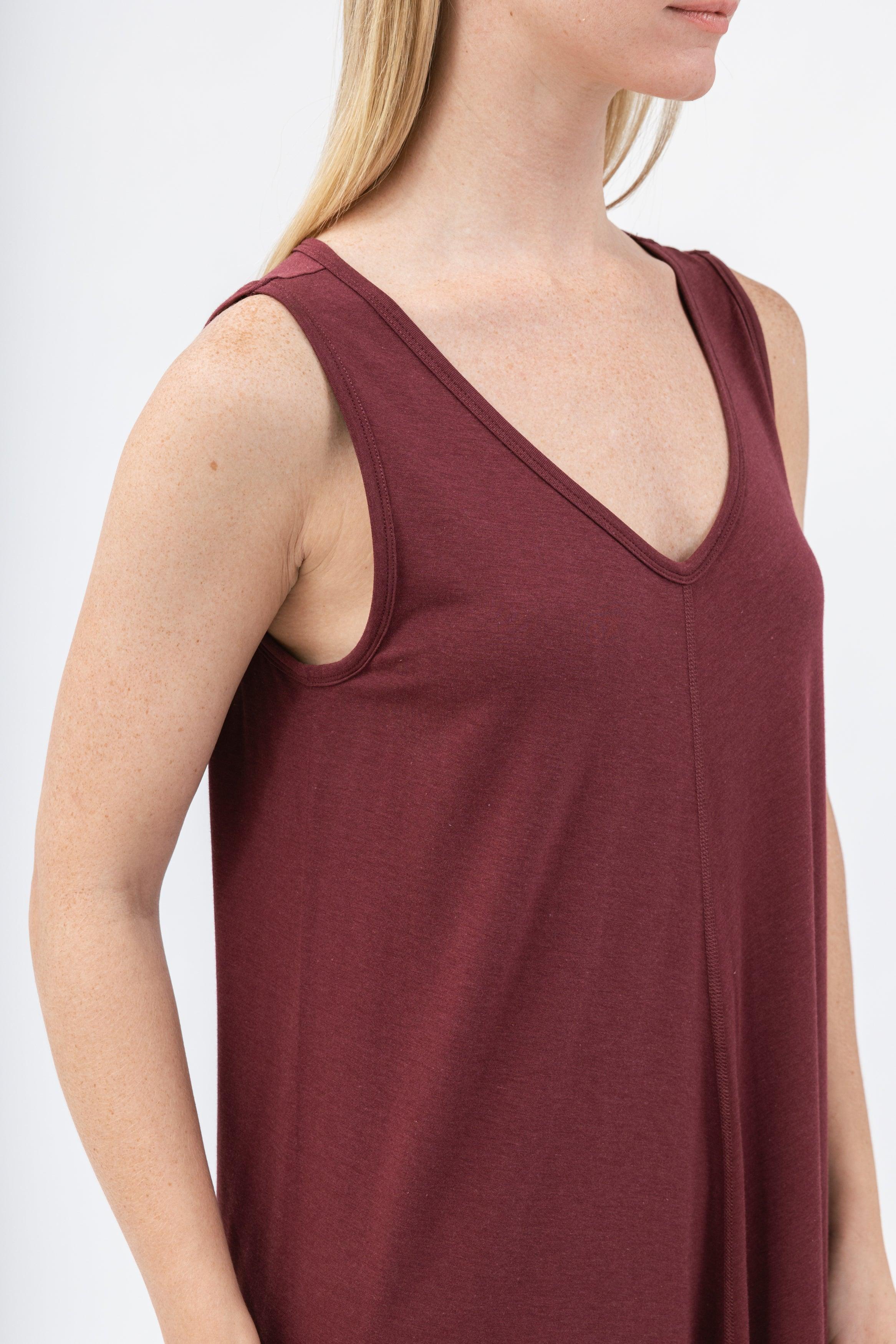 Bamboo Asymmetric Tank Dress