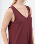 Bamboo Asymmetric Tank Dress