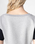 Women's Open Back Sweatshirt Dress - NOT LABELED