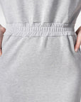 Women's Open Back Sweatshirt Dress - NOT LABELED