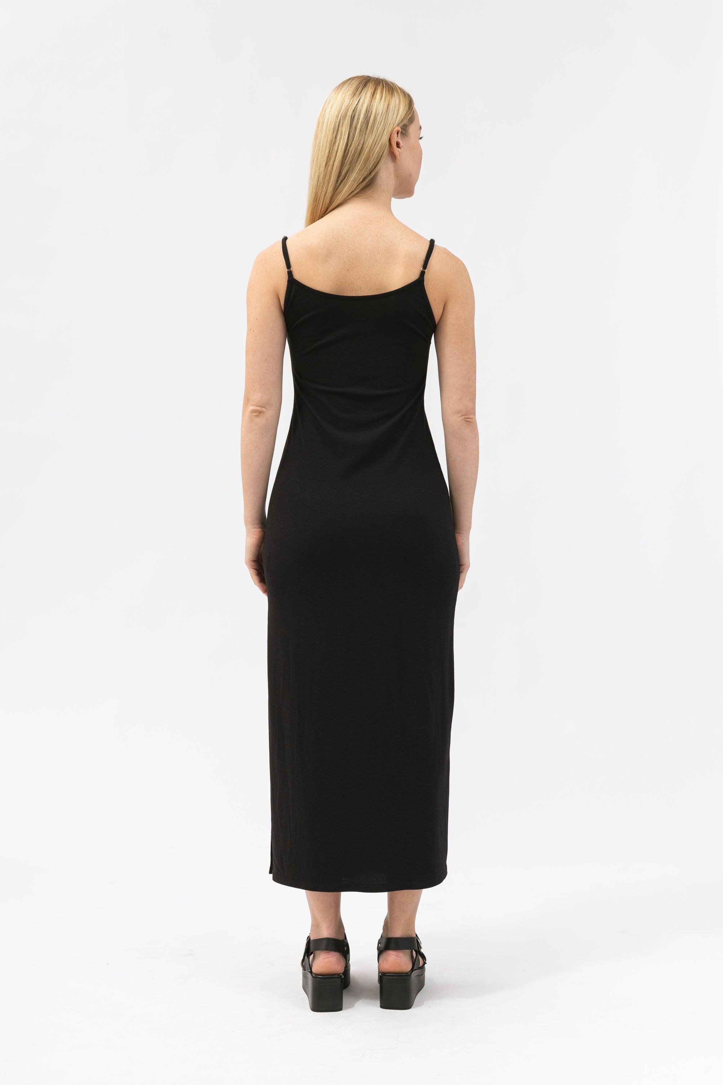 Side Slit Fitted Cami Dress - NOT LABELED