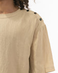 Men's Shoulder Accent Linen Pullover - NOT LABELED