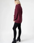 Bamboo Relaxed Fit High Neck Sweater