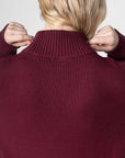 Bamboo Relaxed Fit High Neck Sweater