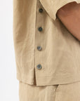 Men's Shoulder Accent Linen Pullover - NOT LABELED