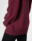 Bamboo Relaxed Fit High Neck Sweater