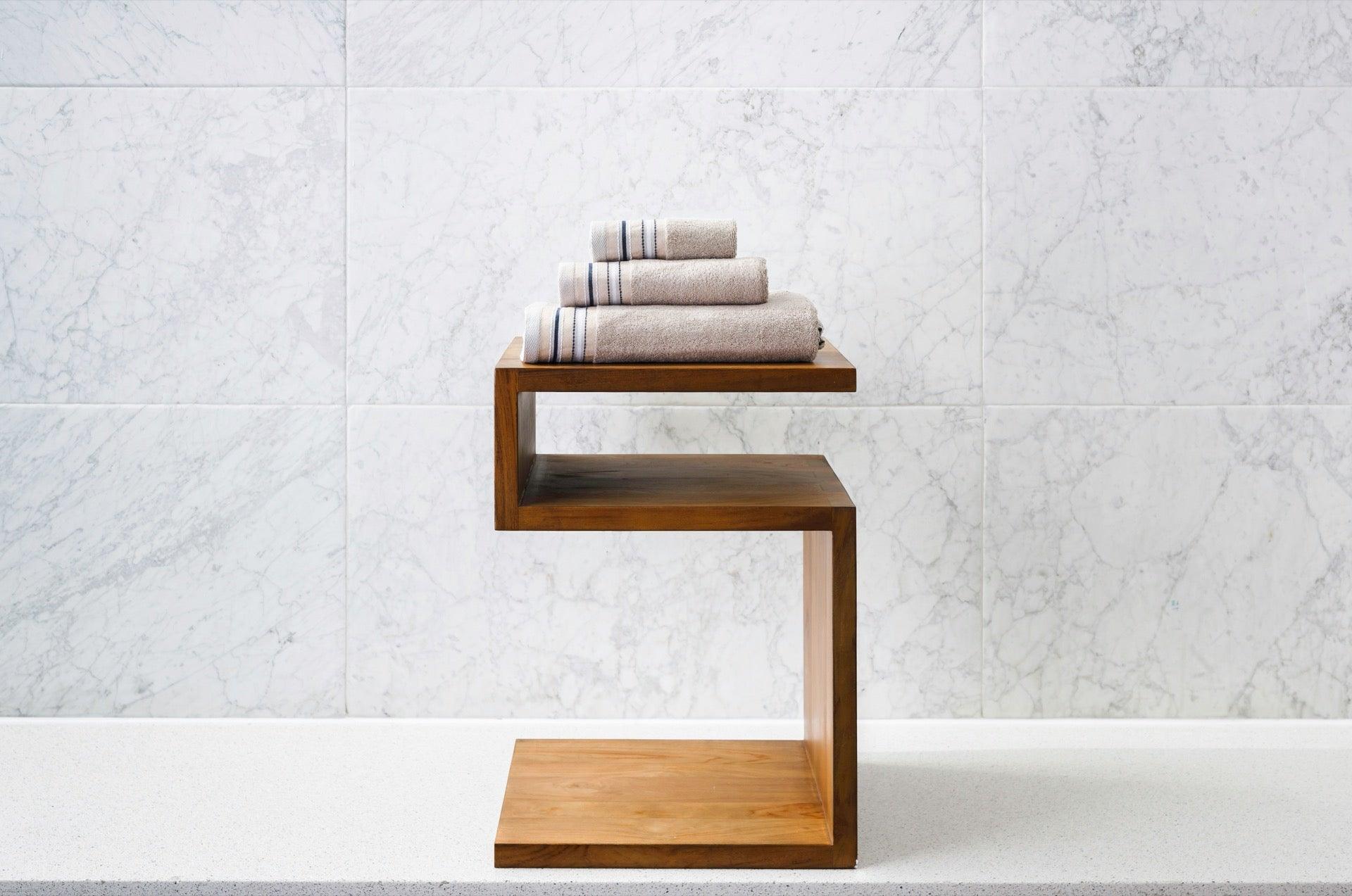 Striped Jacquard Bamboo Towel Set