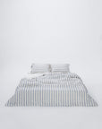 Stripe Print Luxury Bamboo Duvet Set