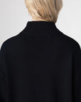 Women's Relaxed Fit Mock Neck Sweater - NOT LABELED