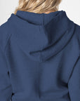 Bamboo Bonded Jersey Cropped Zip-Up Hoodie