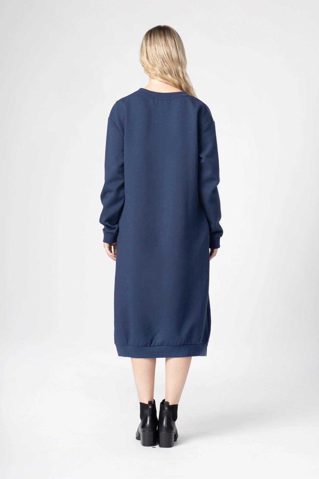 Women's Bonding Long Sweatshirt Dress - NOT LABELED