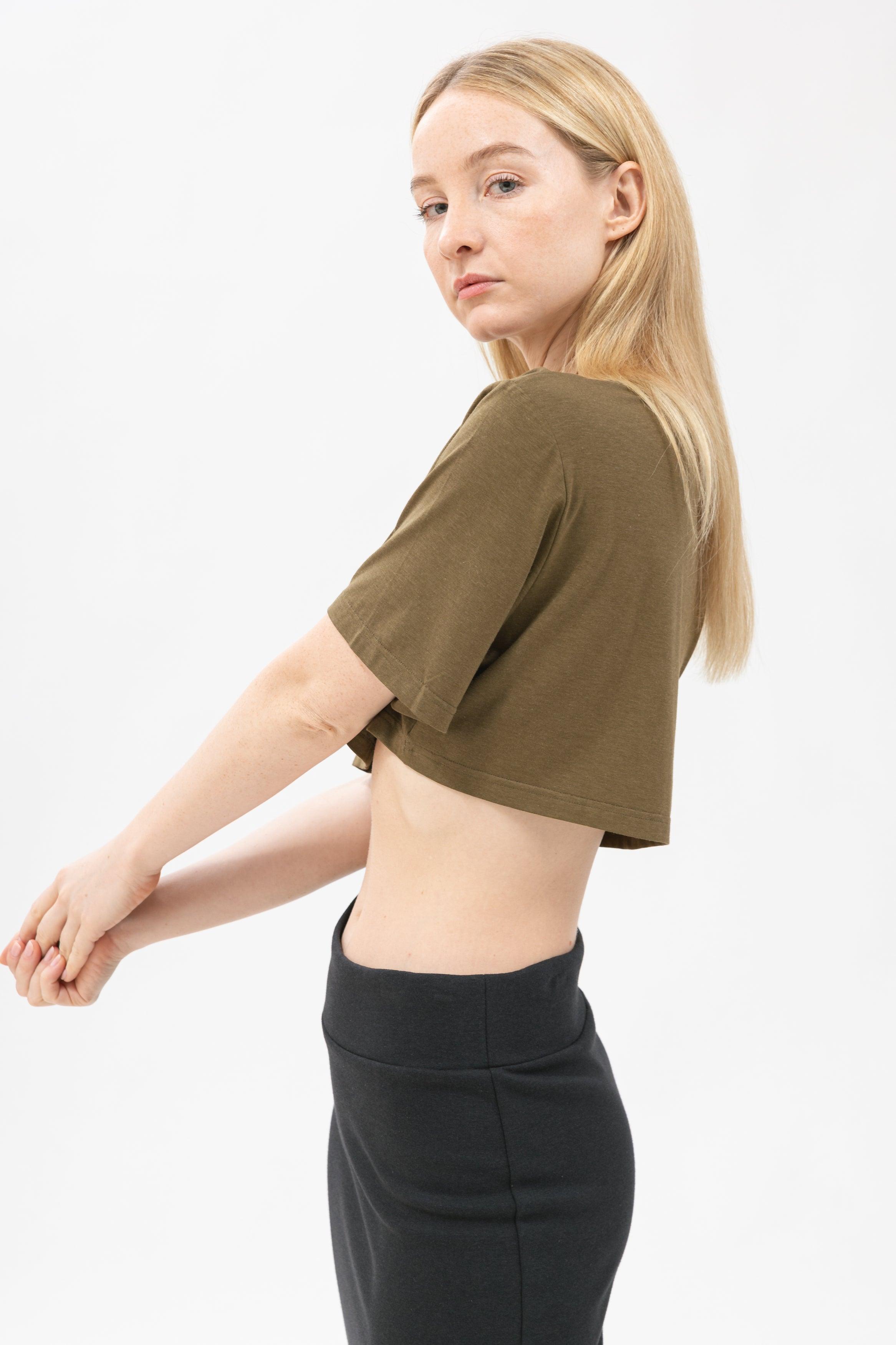 Women&#39;s Cropped Belly Tee - NOT LABELED