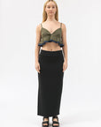 Women's Cropped Flare Cami Top - NOT LABELED