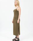 Side Slit Fitted Cami Dress - NOT LABELED